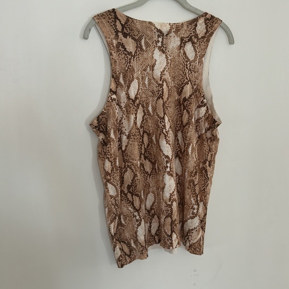 NWT Black Label LRL Snake Print Cotton Blend Tank - Picture 9 of 11